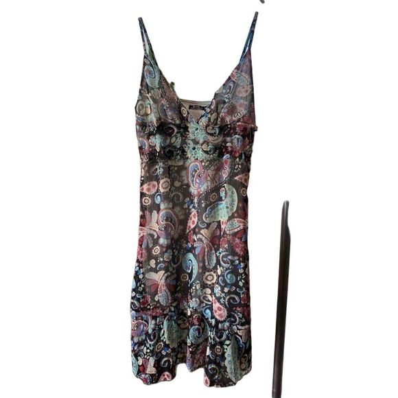 Paisley Print Midi Dress - Multicolor - Picture 2 of 15